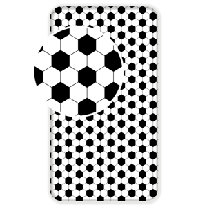 Jerry Fabrics Bavlněné napínací prostěradlo 90x200 + 25cm - Fotbal