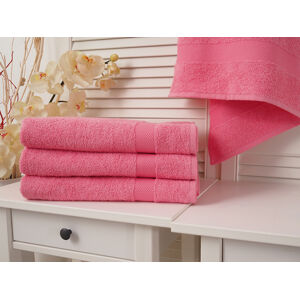 Bavlněný froté ručník 50x100 Adria - Světle růžový