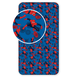 Jerry Fabrics Bavlněné napínací prostěradlo 90x200 + 25 cm - Spider-man "06"