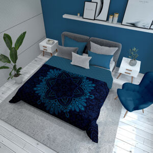 Detexpol Luxusní přehoz na postel 220x240 cm - Mandala modrá