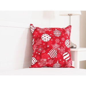 Vánoční dekorační polštářek 45x45 - Červené Vánoce