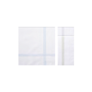 Bavlněné pánské kapesníky KRONOS, 6 ks V dárkovém boxu 6 ks Bílá 43 x 43 cm