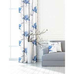 Výprodej Dekorační látky, OXY Magnolie, modrá, 150 cm