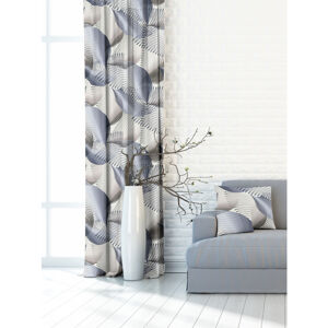 Závěs dekorační nebo látka, OXY Donata, šedo modrá, 150 cm 150 cm