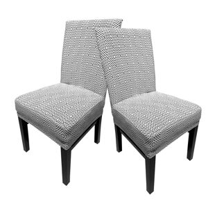 4Home Napínací potah na židli Comfort Plus Geometry, 40 - 50 cm, sada 2 ks