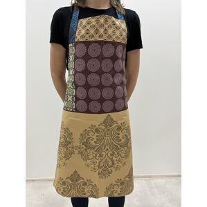 Kuchyňská zástěra - vzor Brown Cube v bavlně