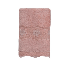 Soft Cotton Ručník STELLA s krajkou 50x100cm Růžová Rose