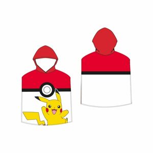 Dětské pončo Pokémon Pokéball a Pikachu, 50 x 115 cm