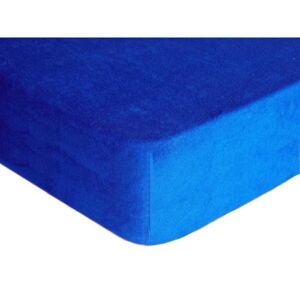 Forbyt, Prostěradlo, Froté Premium, tmavě modrá 100 x 220 cm