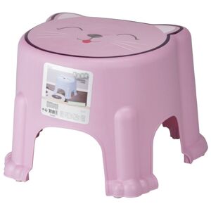 Hatu Dětská plastová stolička Kočka růžová, 29,6 x 20,5 x 26 cm
