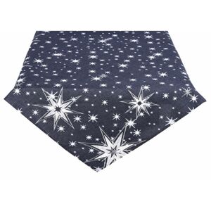 Ubrus Vánoční, Zářivé hvězdy, šedý 35 x 35 cm