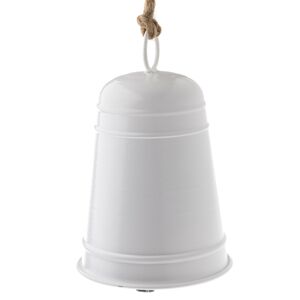 Kovový zvonek Ringle bílá, 12 x 20 cm