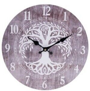 Nástěnné hodiny Willow, pr. 34 cm, dřevo