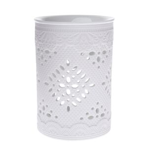 Porcelánová aromalampa Whittle bílá, 8,5 x 12 cm