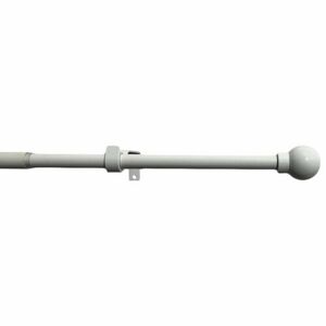 Záclonová souprava roztažitelná Koule 16/19 mm bílá, 120 - 230 cm