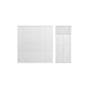 Bavlněné pánské kapesníky URANOS, 6 ks V dárkovém boxu 6 ks Bílá 43 x 43 cm
