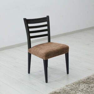 Potah elastický na sedák židle, komplet 2 ks Estivella odolný proti skvrnám, béžový