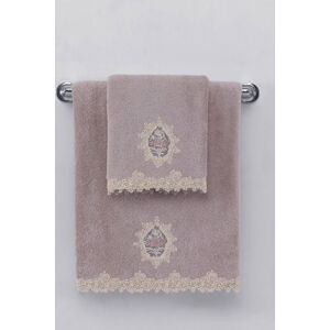 Soft Cotton Dárkové balení ručníků a osušek DESTAN Fialová / Lila