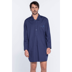 GUASCH Pánská noční košile SILVIO Tmavě modrá XL